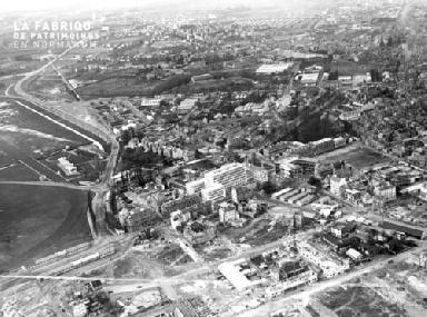 Caen centre ville en1954