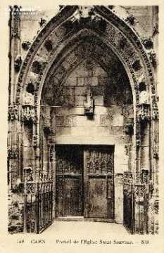 Caen, église Saint-Sauveur (portail)