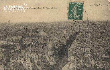 cl 01 039 Caen panorama prise de la rue St-Jean
