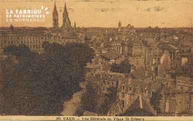 cl 01 045 Caen vue générale du vieux St-Etienne