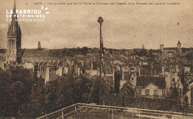 cl 01 067 Caen-vue panoramique sur St-pierre et l'abbaye aux dames, de