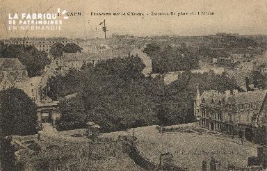 cl 01 080 Caen panorama sur le château - la nouvelle place du château