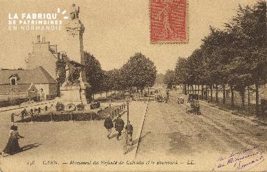 cl 01 196  Caen- monument des enfants du calvados et le boulevard