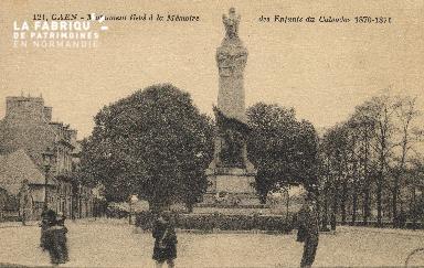 cl 01 198 Caen - monument élevé à la mémoire des enfantsdu calvados