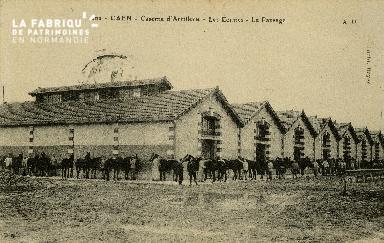Les écuries de la caserne d'artillerie de Caen