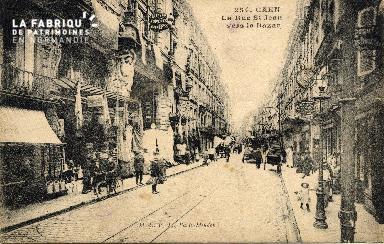 cl 03 066 Caen - La rue St-Jean vers le bazar