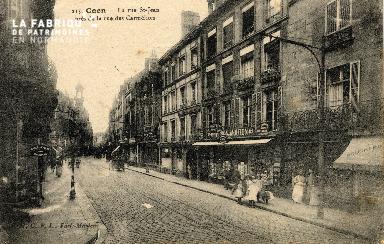 cl 03 075 Caen - La rue St-Jean prés de la rue des Carmélites