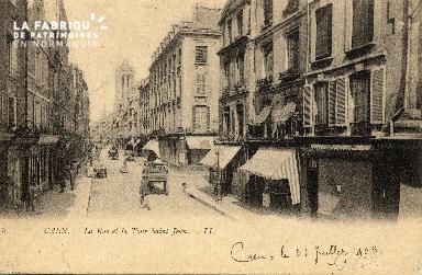 cl 03 084 Caen - La rue et la tour St-Jean