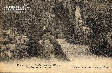 cl 03 175 Caen - clinique de la miséricorde- la grotte de Lourde