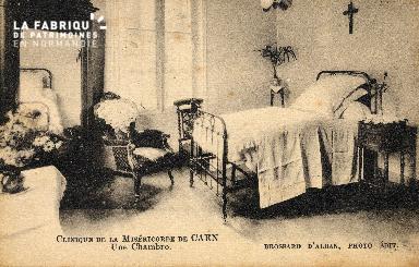cl 03 176 Caen - clinique de la miséricorde - Une chambre