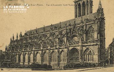 Cl 04 003 Caen- l'église St-Pierre- Vue d'ensemble (côté nord)