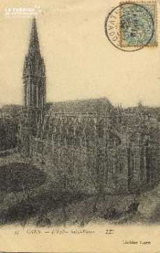 Cl 04 025 Caen-  l'église St-Pierre