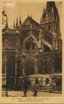 Cl 04 027 Caen- Abside de l'église St-Pierre