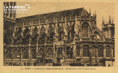 Cl 04 036 Caen- Abside de l'église St-Pierre