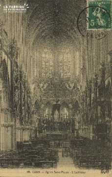 Cl 04 064 Caen- l'église St-Pierre- L'Interieur