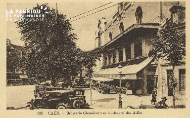 Cl 04 119 Caen- Brasserie Chandivert et boulevard des Alliès
