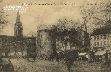 Cl 04 143 Caen- Le boulevard St-Pierre et la tour au roi