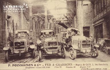 Cl 05 220 Caen- P. POINSIGNON et Cie- Fer et Charbons- Magasin de Caen
