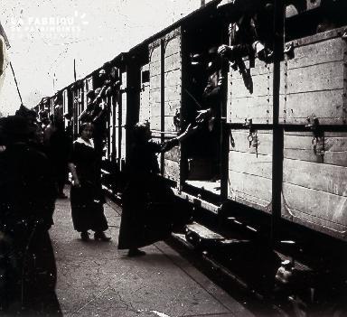 Mobilisation 1914 Les trains au départ 