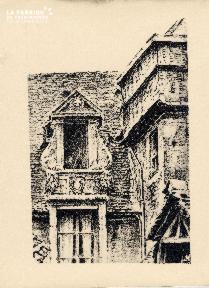 Caen-lucarne au 46 Rue St Jean (1617)