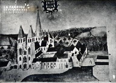 Caen-L'Abbaye aux Hommes gravure