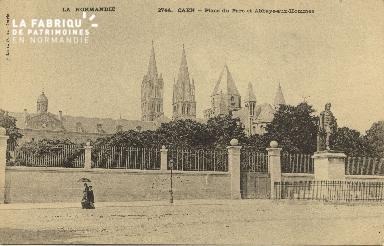 Cl 06 240 Caen-Place du parc et Abbaye aux hommes