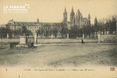 Cl 06 243 Caen-Le lycée et l'église St Etienne (abbaye aux hommes )