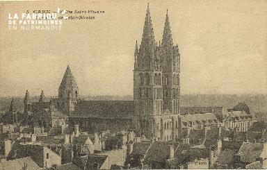 Cl 06 258 Caen-Eglise St Etienne-Vue prise de St Nicolas