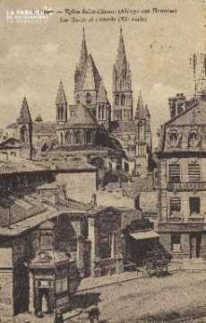 Cl 06 311 Caen-Eglise St Etienne (abbaye aux hommes)- Les tours et l'a