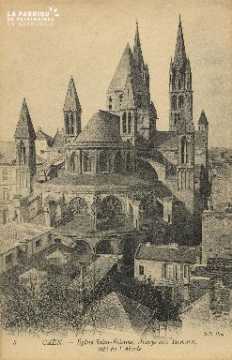 Cl 06 326 Caen-Eglise St Etienne, abbaye aux hommes, côté de l'abside