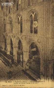 Cl 06 328 Caen-Eglise St Etienne (abbaye aux hommes) details du choeur