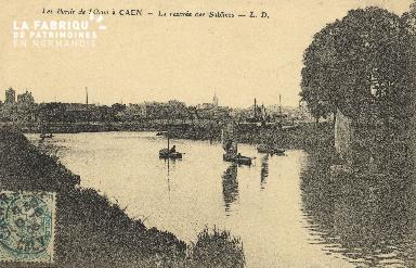 Cl 07 064 Caen - Les bords de l'Orne- Rentrée des Sabliers