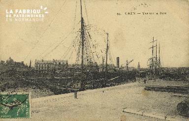 Cl 07 094 Caen -Vue sur Le port
