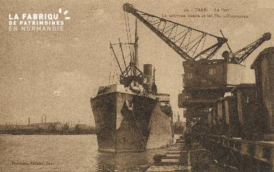 Cl 07 112 Caen - Le Port- Le nouveau Bassin et les Hauts Fourneaux