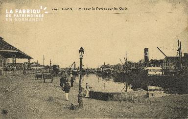 Cl 07 114 Caen - Vue sur Le Port et sur les Quais