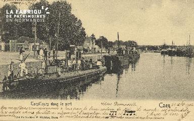 Cl 07 128 Caen - Corpilleurs dans le port
