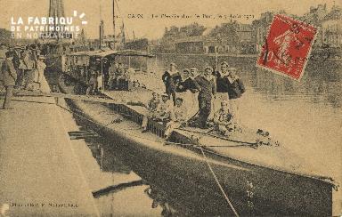 Cl 07 137 Caen - le Pluviose dans le Port, le 7 Aout 1911