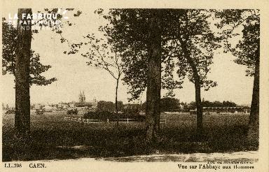 Cl 08 098 Caen vue sur l'Abbaye aux Hommes