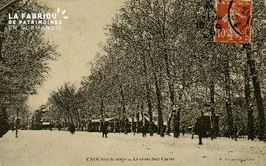 Cl 08 137 Caen Cours Sadi-Carnot et Châlet sous la neige