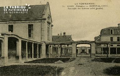 Cl 08 179 Caen Hôpital Civil Ensemble des Galeries (côté gauche)