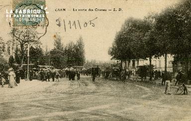 Cl 08 312 Caen la Sortie des Courses