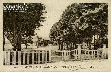 Cl 08 314 Caen le Champ de Courses l'Entrée du Pesage et les Tribunes