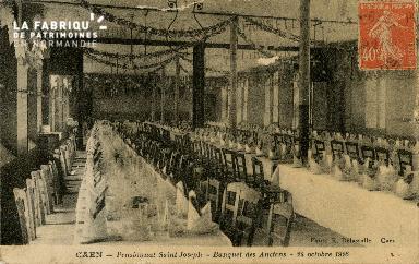 Cl 08 402 Caen Pensionnat St Joseph Banquet des Anciens 24 octobre 192