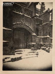 Porte avec Gargouilles sous la neige (non identifié) - 15A