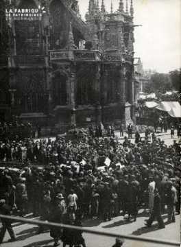 14 juillet 1940 concert musique militaire allemande place St Pierre 00