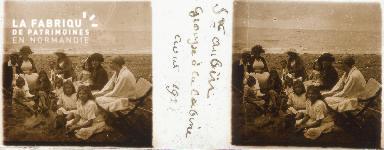 B004 St-Aubin, groupe à la cabine avril 1921