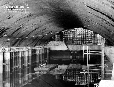 Intérieur d'un bunker à Cherbourg