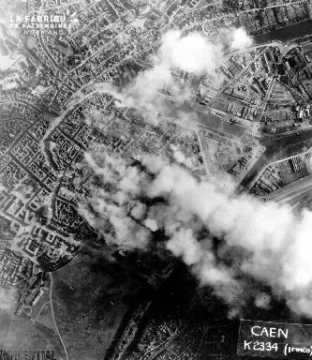 Bombardements à Caen