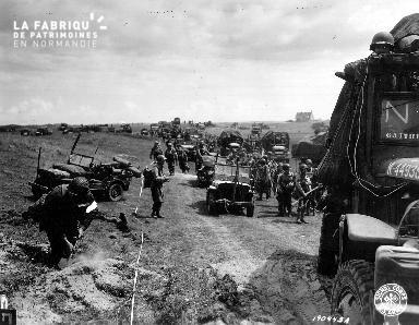 Progression des troupes américaines le 6 juin 1944 (secteur Utah Beach)