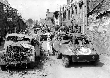 Troupes militaires à Folligny
